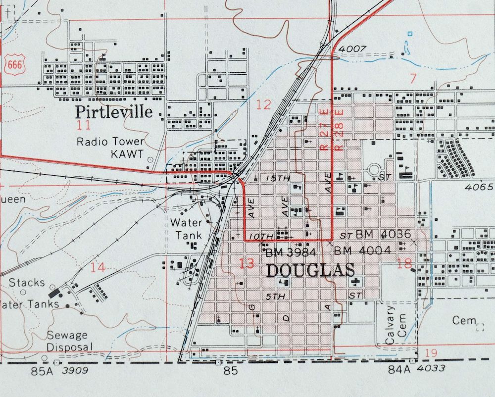 1964 USGS Topo Map: Douglas, Double Adobe, Arizona - Image 2