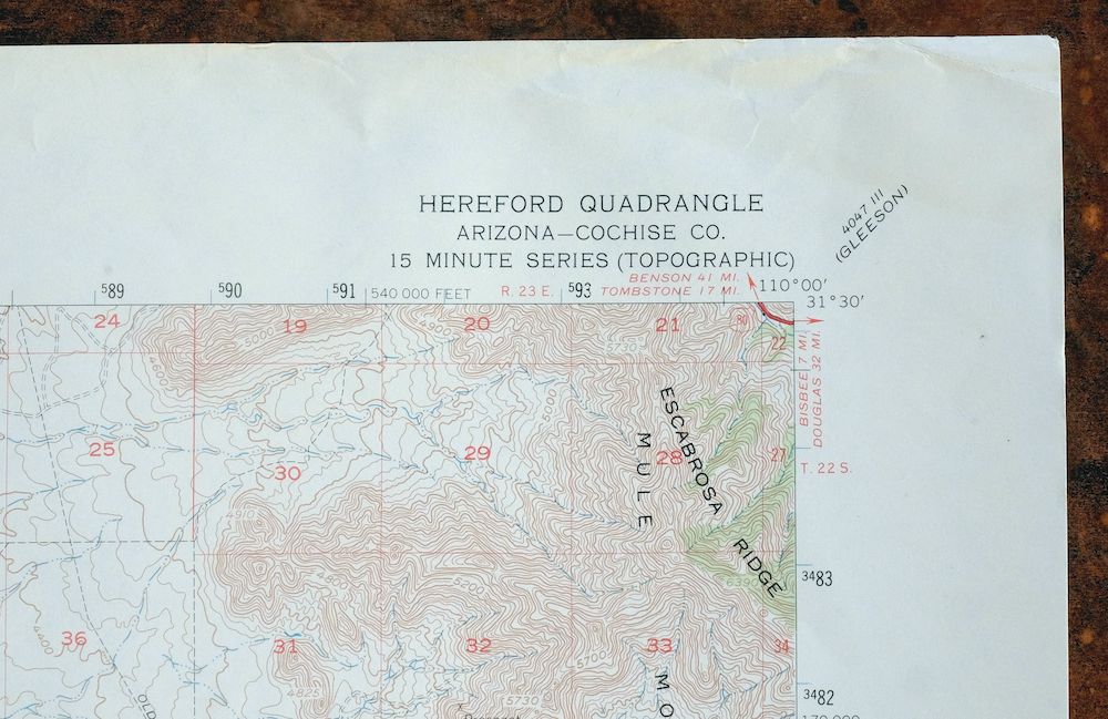 1967 USGS Army COE Topo Map: Hereford, Arizona - Image 7