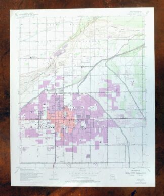 1975 USGS Topo Map: Mesa, Gilbert, Arizona (Vintage Print)