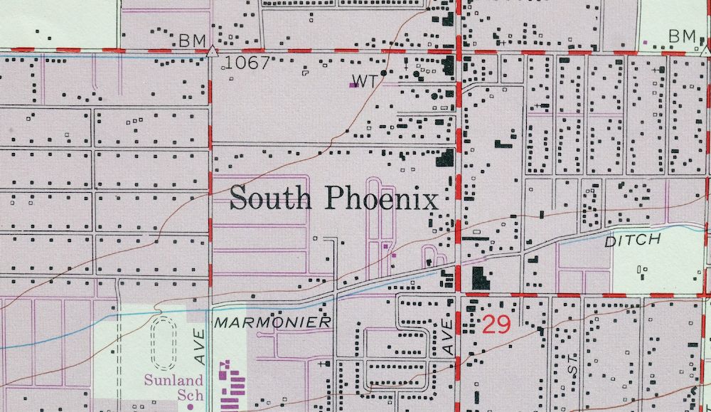 1975 USGS Topo Map: Phoenix, Midtown, Arizona (Sky Harbor) - Image 3