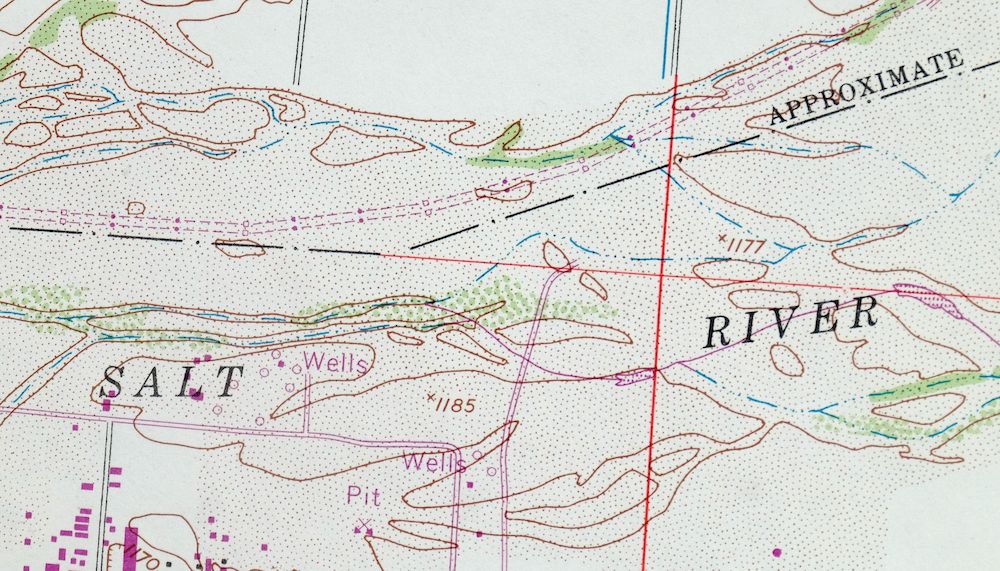 Tempe Arizona Phoenix Mesa USGS Topographic Map 1975 Vintage - Image 4