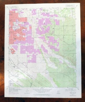 1977 USGS Topo Map: Tucson East, Old Spanish Trail, Arizona