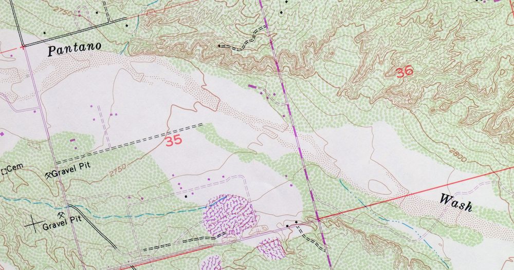 1977 USGS Topo Map: Tucson East, Old Spanish Trail, Arizona - Image 7