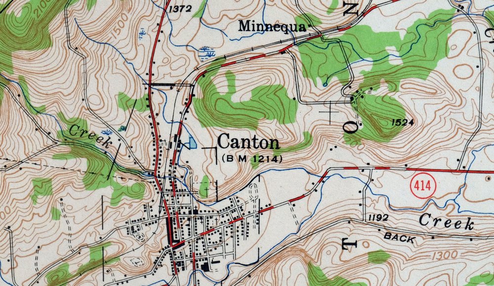1965 Canton Pennsylvania USGS Topo Map: Granville Summit - Image 5