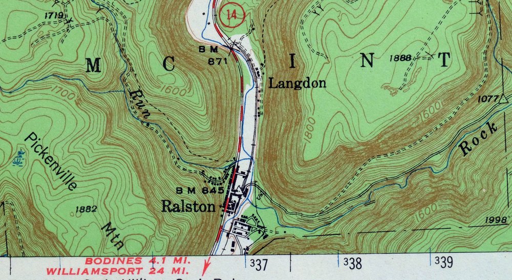 1965 Canton Pennsylvania USGS Topo Map: Granville Summit - Image 3