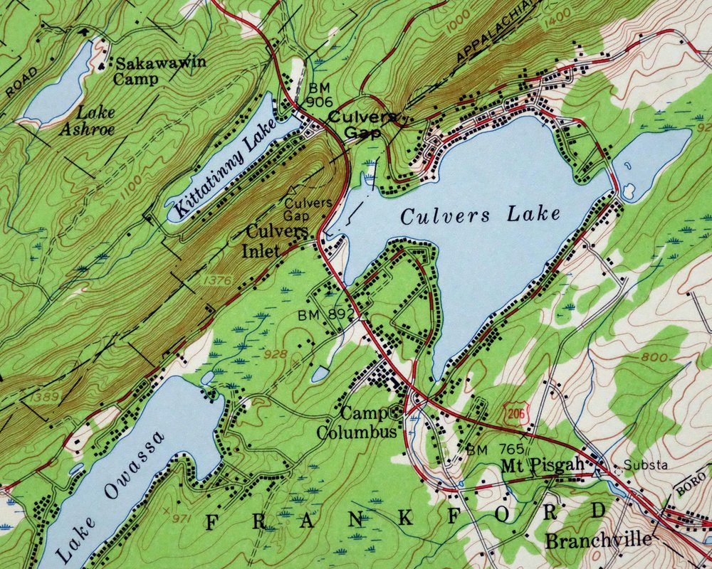 1960 Dingmans Ferry NJ/PA USGS Army COE Topo Map - Image 2