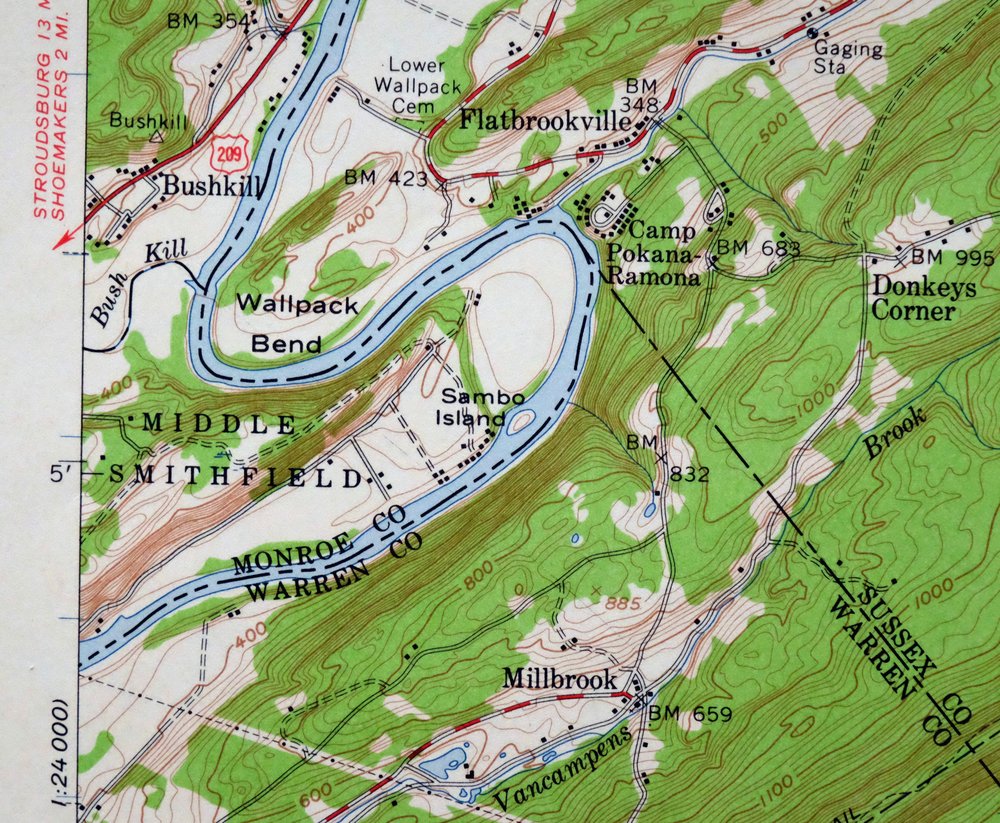 1960 Dingmans Ferry NJ/PA USGS Army COE Topo Map - Image 4