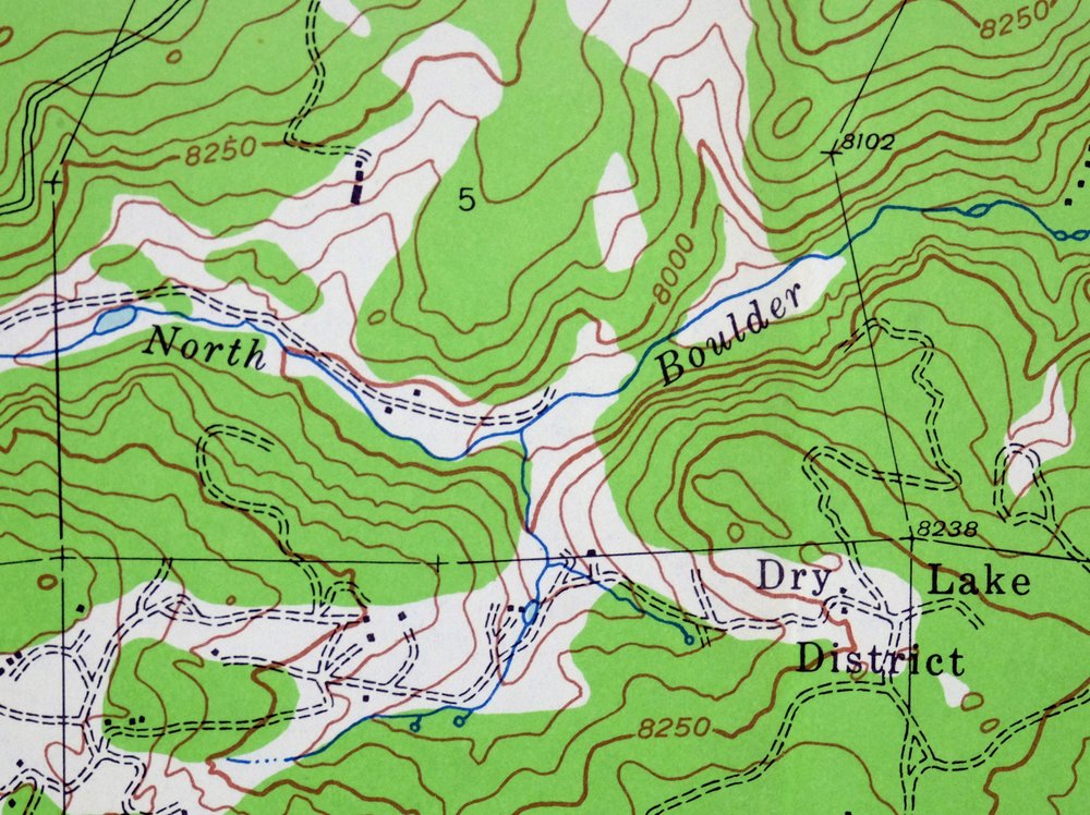 1955 Tungsten Colorado USGS Topo Map: Barker Reservoir - Image 6