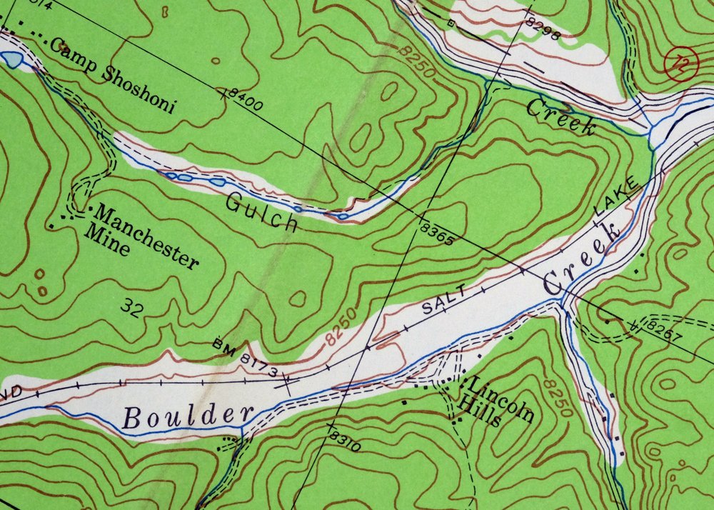 1955 Tungsten Colorado USGS Topo Map: Barker Reservoir - Image 4
