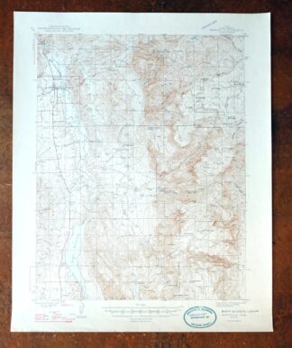 Marysvale Utah Piute Reservoir Junction USGS Topo Map 1947