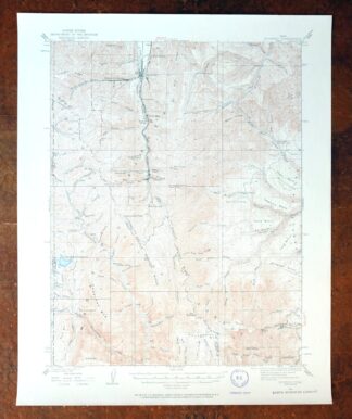 1957 USGS Topo Map: Scofield, Clear Creek, Utah (Wattis)