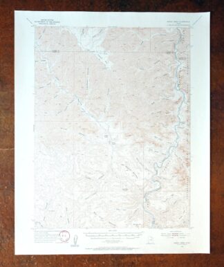 1956 USGS Topo Map: Range Creek, Desolation Canyon, Utah