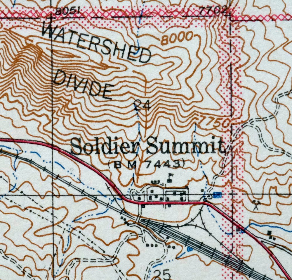 Soldier Summit Utah Gilluly Colton USGS Topographic Map 1942 - Image 5