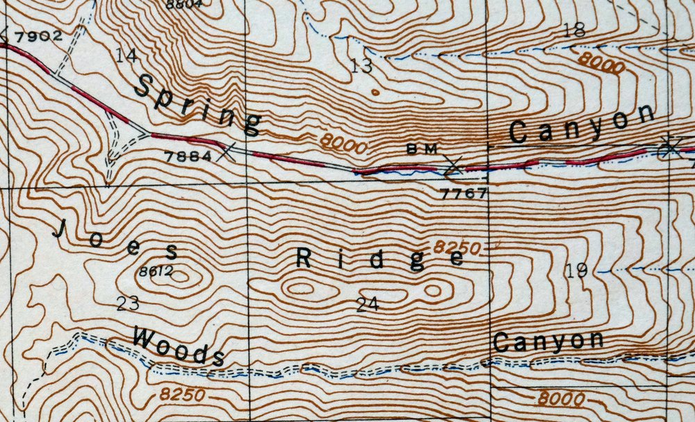 Soldier Summit Utah Gilluly Colton USGS Topographic Map 1942 - Image 2
