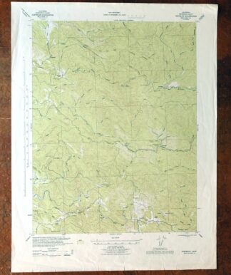Glenblair California Comptche USGS Topo Map 1943 Vintage
