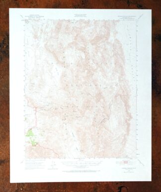 1972 USGS Topo Map: Marble Canyon, Death Valley, California