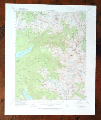 1973 USGS Topo Map: Mount Abbot, Sierra Nevada, California
