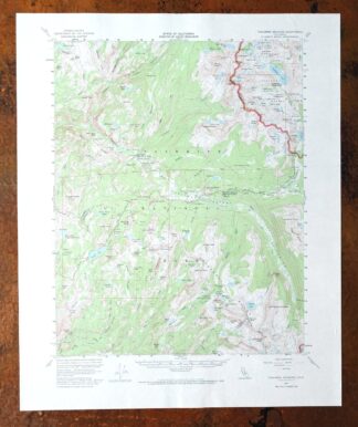 1973 USGS Topo Map: Tuolumne Meadows, California