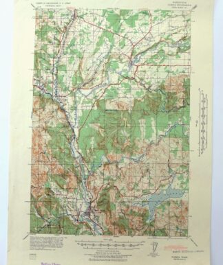 1941 Olequa WA Military Army Corp of Engineers Topo Map