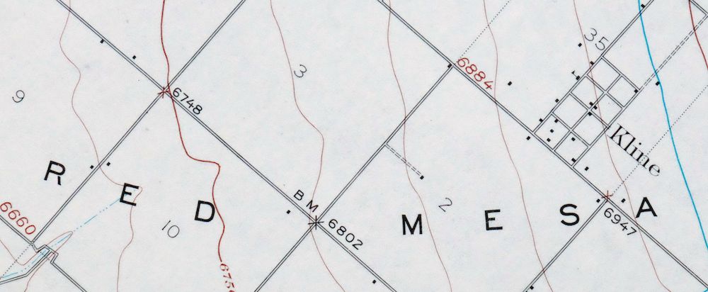 1948 Red Mesa Colorado/New Mexico USGS Topo Map - Image 2