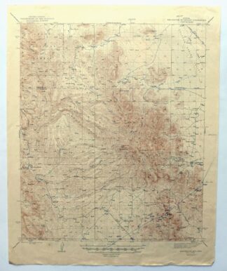Winchester Mountains Arizona The Mesas USGS Topo Map 1945