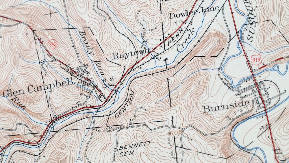 1957 USGS Topo Map: Punxsutawney, Rossiter, Pennsylvania - Image 3