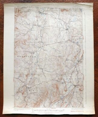 Irasburg Vermont North Troy Lowell USGS Topographic Map 1925